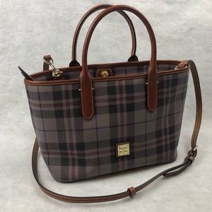 Dooney & Bourke Tiverton Plaid Satchel Large Tote
